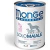 Generico Monge Monoprotein Paté Solo Maiale per cani, Grain Free, Senza Coloranti e Conservanti, 3 Scatolette da 400 g