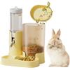 Generico Beverino e Dispenser per Criceti | Bottiglia d'Acqua Per Piccoli Animali Con Base Contenitore Cibo - Accessorio da Gabbia Antigoccia Grande Capacità per Ricci Gerbilli Nani | Per Riccio Gerbilli Crice