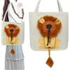 YangHaoDiSY Borse per il trasporto di animali domestici per cani, traspirante, a forma di leone, borsa a tracolla con cordino elastico per telefono cellulare (B)