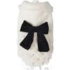 umsl Inverno Vestiti Caldi Per Piccoli Gatti Cani Elegante Pelliccia Bianca Pet Cat Cappotto Giacca Con Fiocco Nodo Lusso Gattino Kitty Abbigliamento