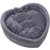 CHNAONE Comoda cuccia a forma di cuore - Calda nicchia in cotone PP spesso - Residenza interna per cani di piccola e media taglia L (da 4,0 a 7,5 kg) - Rosa (L)