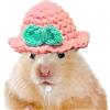 Generic Cappello lavorato a maglia per criceti, cappello da criceto per animali domestici, con coulisse regolabile, morbido, accessorio per costume da lucertola
