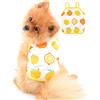 PAIDEFUL Camicie per Cani di Piccola Taglia Gatti Ragazze Gilet in Morbido Cotone Tee Bretelle Canotte Traspiranti Cucciolo Chihuahua Yorkie Vestiti Magliette Pet Estate Limone XL