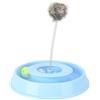 Pssopp Cat Roller Toy Cat Track Toy Palla Circuito Palla Cat Toy Gioco interattivo ed esercizio per gattini Teaser Gattino Giocattoli Gattino Più divertimento con peluche Primavera Mouse Giocattolo (blu)