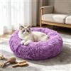 PETCUTE Cuccia per Cane Letto per Gatto da Interno Rotondo Lavabile Letto Peluche Morbido Animale Domestico Taglia Piccola Medio Grande
