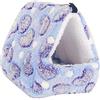 gexu Cuccia per Piccoli Animali Domestici - sacco a pelo portatile in Peluche, in Cotone, Calda, Multifunzionale, con Tappetino Rimovibile, Cuccia per Criceti, Porcellini d'India, Cincillà, Riccio.