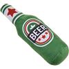 CATSELURRY Squeak Toys - Giocattolo per cani in morbido peluche, da masticare a forma di bottiglia di birra, con sonaglio, per cani di taglia media e piccola
