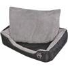 vidaXL Cuccia per Cani con Cuscino Imbottito Taglia L Nero