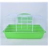 Pet's Solution - Gabbia per Coniglio Nano e Piccoli Roditori, con Portafieno e Doppia Apertura - Verde 64x36x35,5h cm