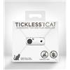 Tickless Mini Cat - Repellente ultrasonico Ricaricabile per allontanare zecche Ideale per Animali Domestici di Piccola Taglia - Bianca