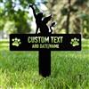 AGEUIRPOD Targa Commemorativa Personalizzata in Metallo per Animali Domestici con Testo/ Nome/Data, Commemorativo per Cani Defunti, Lapide Personalizzata per Cane Gatto, Giardino DecorazioneTombale Animali