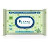 Arya Salviette Biodegradabili di Cotone da 30 Pz per Cani E Gatti, tè Verde