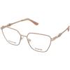 Guess GU2952 059 | Occhiali da Vista Graduati | Prova Online | Metallo | Quadrati | Marrone, Oro | Adrialenti