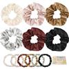 Kavya Scrunchies Elastici Capelli Donna Multicolor Scrunchies per Capelli Seta Elastici Per Capelli Bambina Regali per Donne e Ragazze（12 Pcs）