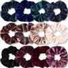 Kavya 12 Pcs Scrunchies Per Capelli, Elastici Capelli Donna Peluche Elastici Per Capelli Donna Multicolore Tie-dye Accessori Capelli