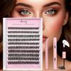 Aomig Kit di Extension per Ciglia, Lash Extension, 200 Pcs DIY Eyelash Estensione, Kit Estensione Ciglia per Principiante, Uso Personale e Domestico(8-16 mm)