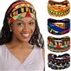 Kavya 4 Pezzi Fasce Per Capelli Africa Cerchietto Donna Elastic Bandana Yoga Headband
