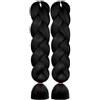 AUYAO Allungato Intrecciare, 2pcs Dreadlock Parrucca, Ombre Jumbo Trecce Jumbo Estensioni dei Capelli Resistenti ai Calore, Parrucca Rasta per Crochet Twist Intrecciare i Capelli Africane Extension