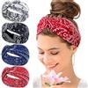 Kavya Fasce Per Capelli Donna, 4 Pezzi Fascia Per Capelli Donna Cotone Boho Annodato Fasce Per La Testa, Senza Scivolare Fascie Capelli Donne Per Sport, Lavoro, Uso Quotidiano(B)