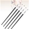 Majatou 5 pennelli per eyeliner, angolo fine ad angolo ultra sottile piatto morbido per occhi pennello di precisione trucco degli occhi pennelli eyeliner angolari strumento cosmetico per correttore