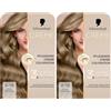 Schwarzkopf Creme Supreme Colorazione 8-16 biondo cenere fresco (2 x 182 ml), colore permanente per capelli con siero e maschera per capelli protegge dai danni visibili, per una copertura grigia al