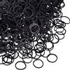HICARER Confezione da 1000 Mini Elastici Gomma Elastici Morbidi per Bambini Capelli, Trecce Capelli, Acconciatura da Sposa e di Più (Nero)