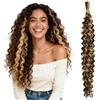 Aomig Estensione Coda di Cavallo, 2pz Ondulati Coda Cavallo Extension Posticci, Ponytail Extensions Per Donna, Lunga Estensione Capelli Sintetici per Donna Ragazze