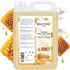 BEAUTIONA Sapone schiumoso Milk & Honey 5L - Sapone cremoso per mani e corpo - Per dispenser di ricarica - Sapone liquido ad alta capacità per tutti i giorni & commerciali