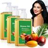 VNAKER Batana Oil Shampoo, Shampoo di Batana Oil, Capelli Lisci, Mantiene la Lucentezza e la Morbidezza 100ml (3 Pezzi)