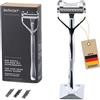 SHAVENT Original 1.0 - Rasoio a testina flexibile, elegante, intellligente e senza plastica - Made in Germany