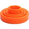DUIMIMI Diffusore asciugale pieghevole universale, attacco di viaggio portatile per capelli ricci, diffusore asciugale a silicone pieghevole per ugelli da 4 cm-5 cm, arancione