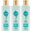 Sunsilk Volume Bomb Shampoo per Tutti i Tipi di Capelli Formula Super Fusion 24h con Acido Ialuronico e Arginina Azione Idratante Volumizzante - 3 Flaconi da 220ml