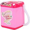 JULYKAI Lavatrice con spugna per trucco, lavatrice con spazzole elettriche Mini detergente per pennelli elettrico per trucco, per pulire i pennelli per il trucco Ragazze Signore(Pink)