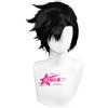 OSIAS Kuroo Tetsurou Parrucca Corta Fluffy Nera in Capelli Sintetici Resistenti al Calore