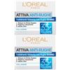 L'Oreal Paris L'Oréal Paris Attiva Anti-Rughe Crema Giorno Trattamento Idratante Viso con Collagene Contro Prime Rughe 35+ Azione Elasticizzante Rassodante Illuminante sulla Pelle - 2 Barattoli da 50ml