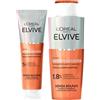 L'Oreal Paris L'Oréal Paris Routine Anticaduta Elvive Growth Booster con Balsamo da 150ml + Shampoo da 200ml Formula per Capelli Fragili con Niacinamide Aminexil-R Estratto di Radice di Zenzero - Set da 2