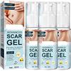 Ashopfun German Advanced Skin Renewal Gel, Scar Gel For Acne Scars Stretch Mark Removal Cream Advanced Scar Treatment, Natural Scar Therapeuti Gel, Scar & Stretch Marks Remover Gel (3pcs)