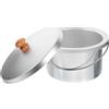 HAMPPLIES Pentola Interna e Facile da Mantenere in Alluminio con Coperchio da 600cc Resistente ad Alte Temperature per Scaldacera per Macchina per Scioglimento Cera