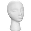 perfk Testa di parrucca in polistirolo femminile, manichino in schiuma, supporto per parrucca, cappelli, occhiali, espositore per parrucche, leggero,