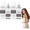 VKaoess Esfoliante al riso bianco e nero per viso e corpo, innovativa tecnologia Peel Shot e idratante minimizzatore dei pori, formulato per tutti i tipi di pelle con niacinamide (Nero)