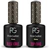 Pink Gellac Shellac Base e Top Coat Set 2 x 15 ml - Set di smalto UV - Prodotto in Olanda