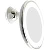 Minghunian Specchio Ingranditore 10X con Luce Specchio per Trucco con Luci Specchio per Trucco A LED Dimmerabile per Bagno, Camera da Letto, Hotel