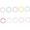 FRCOLOR Elastici per Chioma Ragazzo Ragazza 200 Pezzi, Fasce Elastiche Colorate in Gomma, Morbide e Resistenti, per Acconciature e Code di Cavallo Colore Casuale