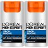 L'Oreal Paris L'Oréal Paris Men Expert Stop Rughe Crema Viso Idratante Anti-Rughe d'Espressione con Boswelox Trattamento Revitalizzante Pelle Texture Leggera - 2 Flaconi da 50ml