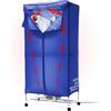 BricoLoco.com Bricoloco Asciugatrice Elettrica Portatile 1200 W e fino a 70 gradi, 2 altezze e fino a 15 kg di bucato - Antibatterico-Perfetto per asciugare rapidamente i vestiti in inverno