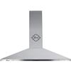 Gurari 147 Inox 90, cappa aspirante a parete 90 cm -1000m³/cappa da parete Lusso produttore Gurari - 3 velocità -1000m³/h -LED -Cappa nera -Metallo nero -Ricircolo possibile