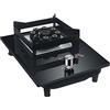 Generic Piano cottura a gas con potenza di 5,2 kW, vetro temperato, timer, portatile, per cucina e camper