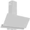 Wiggo A942G - Cappa aspirante da 90 cm, senza testa I cappa di scarico 626 m³/h, display touch a 4 livelli, classe di efficienza energetica A, con 2 filtri a carbone, cappa anteriore in vetro bianco