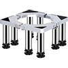 Generic Base per lavatrice regolabile Base per lavatrice per carichi pesanti 4/8/12 gambe Asciugatrici e telai regolabili Lunghezza/Larghezza 40-65 cm Base per condizionatore d'aria Tappetino antivi
