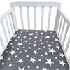 Odot Lenzuolo con angoli Lenzuola Carrozzina Neonato, Lenzuola da Culla Bambino Coprimaterasso, Lenzuola Navicella con Angoli Elasticizzati Lenzuola per Culla (stile stella E,150x80cm)